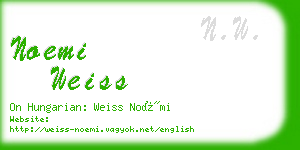 noemi weiss business card